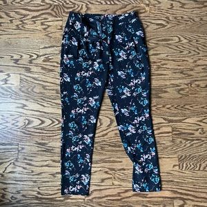 Flower print pants, size S (UK 8)